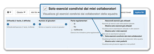 YouCoachApp mostra solo esercizi dello staff YouCoachApp mostra solo esercizi dello staff