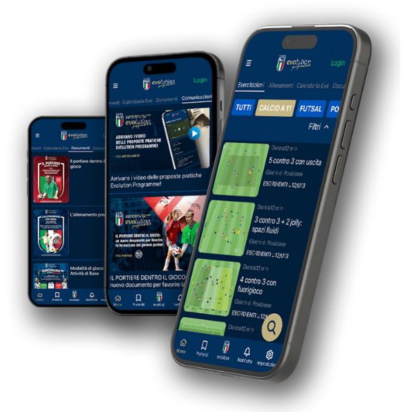 Evoapp - l'applicazione dell'Evolution Programme realizzata da YouCoach per il progetto del Settore Giovanile e Scolastico FIGC