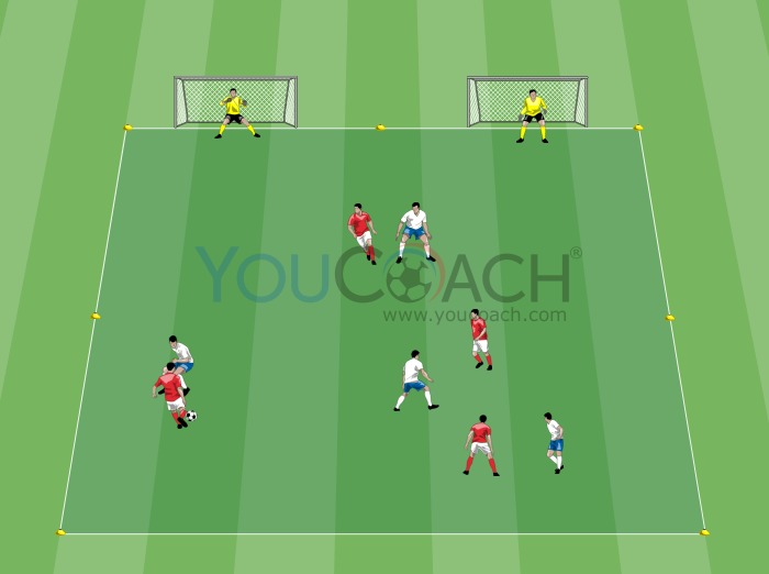 Jogo Reduzido: 4 contra 4 marcando em dois golos