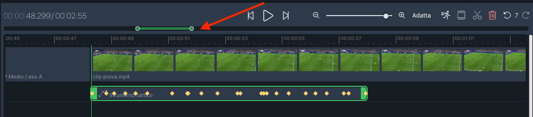 YouCoachApp Video Analysis: espandi la timeline per lavorare al meglio sugli elementi tattici YouCoachApp Video Analysis: espandi la timeline per lavorare al meglio sugli elementi tattici